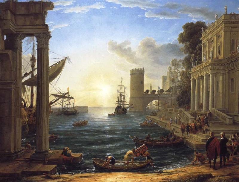 Claude Lorrain Seaport with the Embarkation of the Queen of Sheba